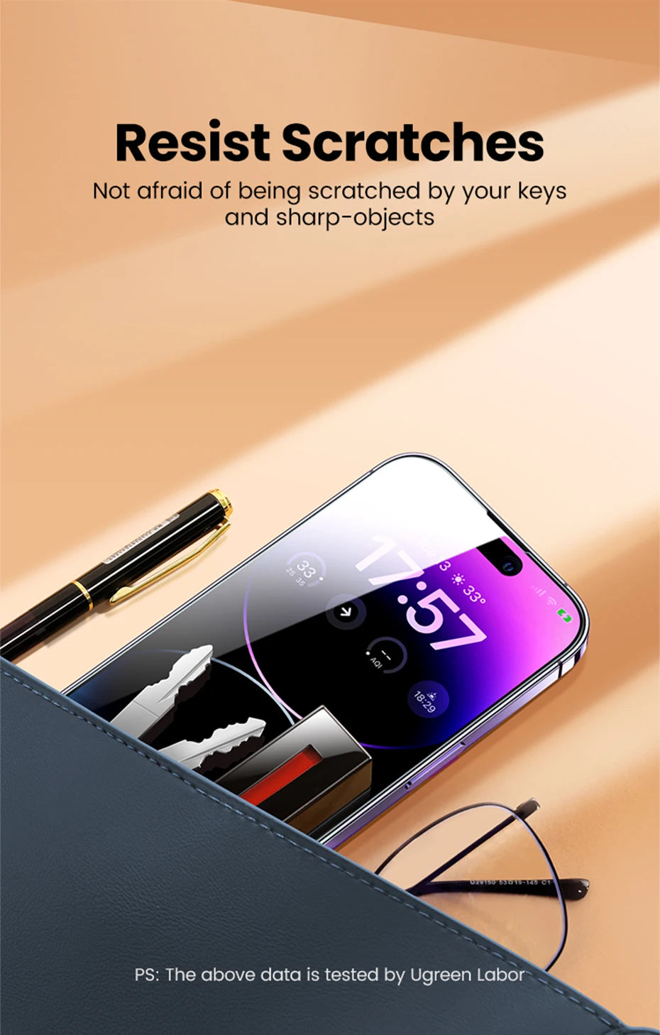 UGREEN 2PCS Screen Protector For iPhone 13 Through 18 Series