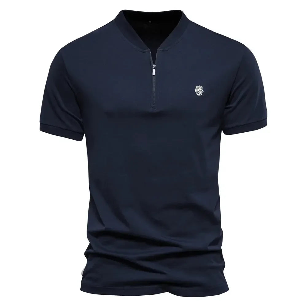 AIOPESON's 100% Cotton Embroidery Polo Shirts - ShopHub