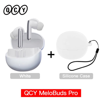 QCY MeloBuds Pro ANC Earphones with 46dB Hybrid ANC, 6 Mics, Hi-Res LDAC, and 34H Playtime - ShopHub