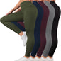 5-Pack of Women's High-Waisted Workout Leggings (various sizes and colours available) Habicare