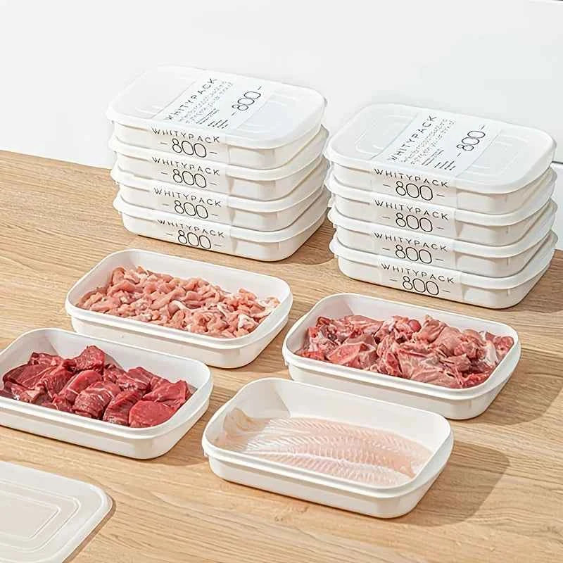 4Pcs Airtight Food Canister, Outdoor Furniture, 350ml Fridge Storage Box, Reusable Sealed Container for Fruit, Meat, Veg