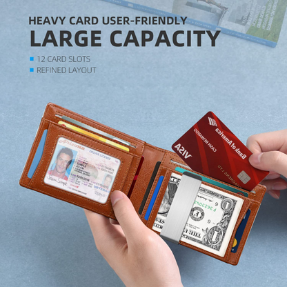 Rfid Microfier Leather Men's Luxury Wallets