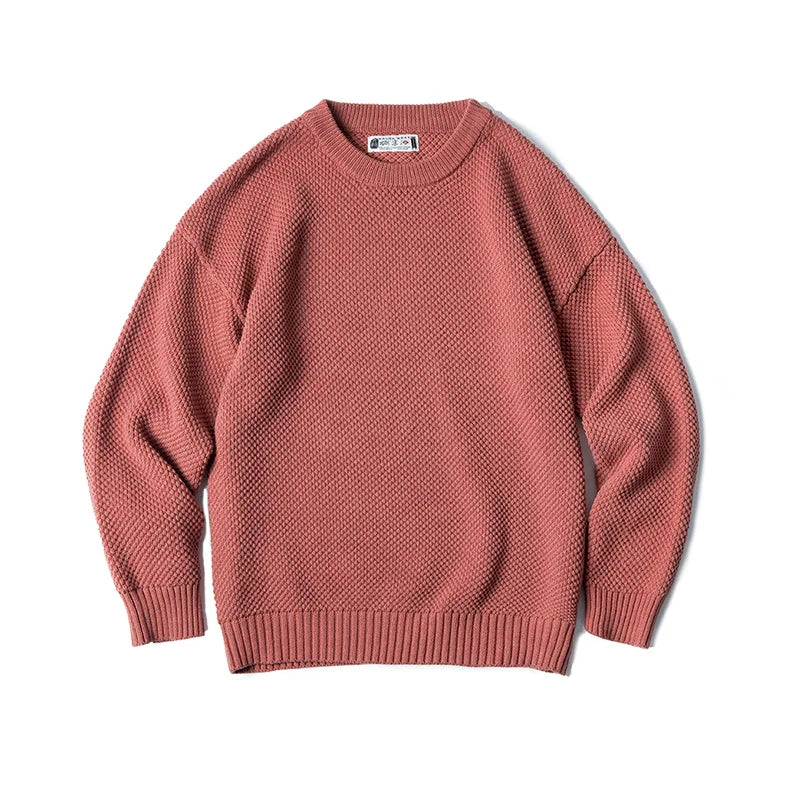 MADEN Pineapple-Pattern Cotton-Blend Sweater