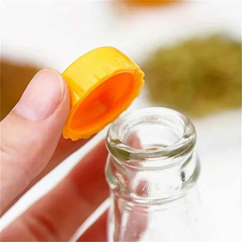 6-Piece Reusable Silicone Bottle Stoppers Set, Durable Colorful Wine Beer Vinegar Sealer, Kitchen Storage