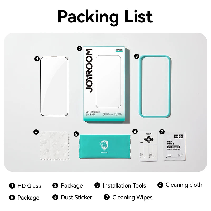 Joyroom HD Glass For iPhone 18, 17, 16, 15