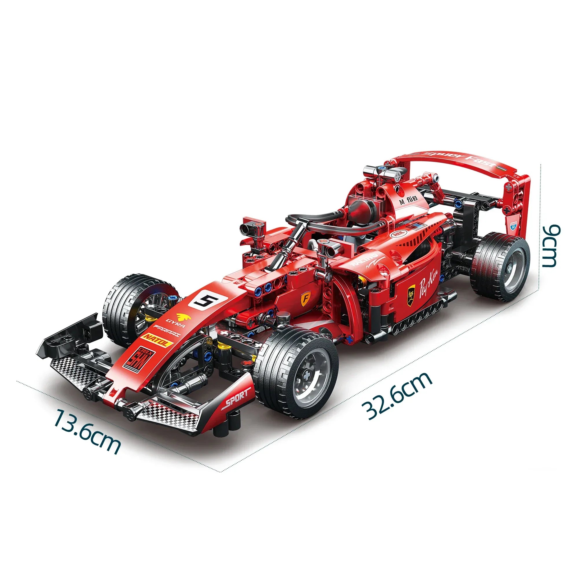 TOYLINX Red F1 RC Race Car Building Set - ShopHub
