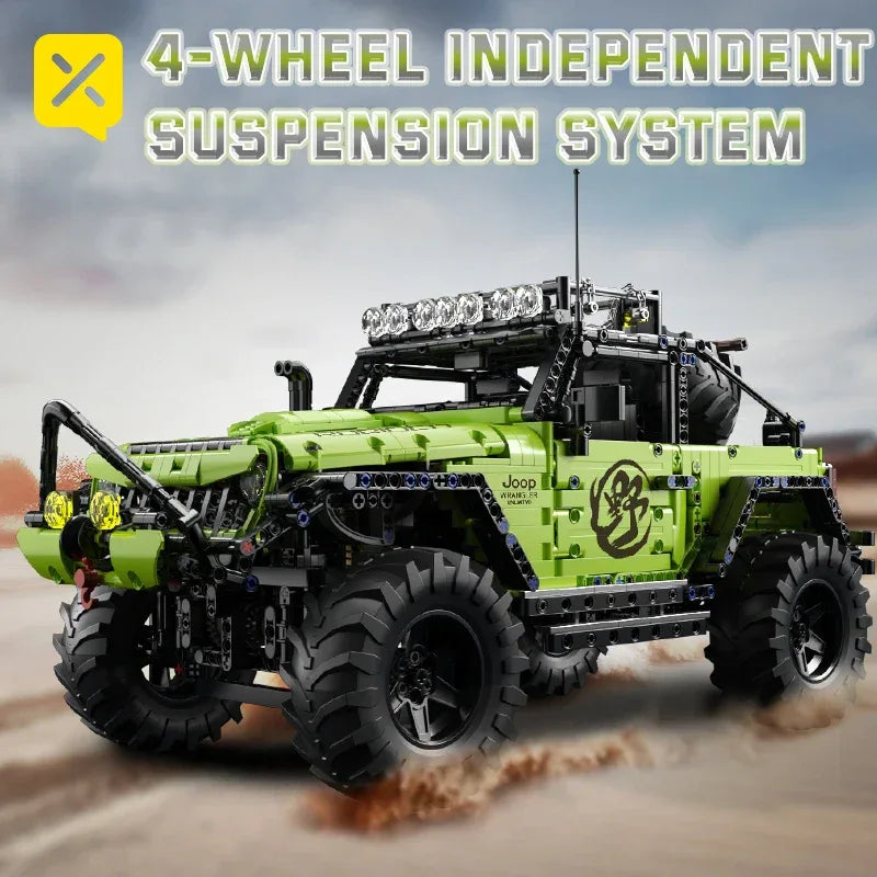 TOYLINX 1:8 Scale Heavy-Duty Off-Road Vehicle Building Blocks - ShopHub