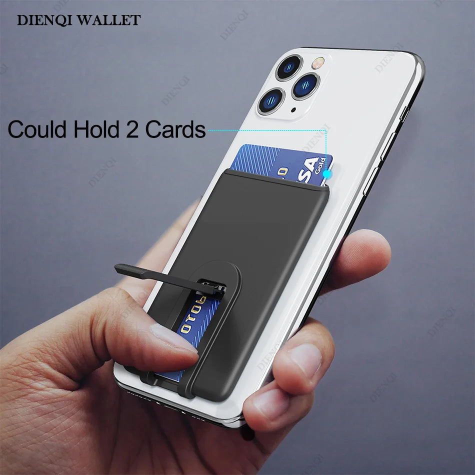 DIENQI Silicone Phone Card Holder For Iphone & Samsung
