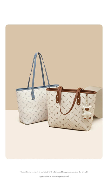 FOXER PU Leather Women Shoulder Bag Casual Female Handbag Large Capacity Tote Bag for Daily & Commute