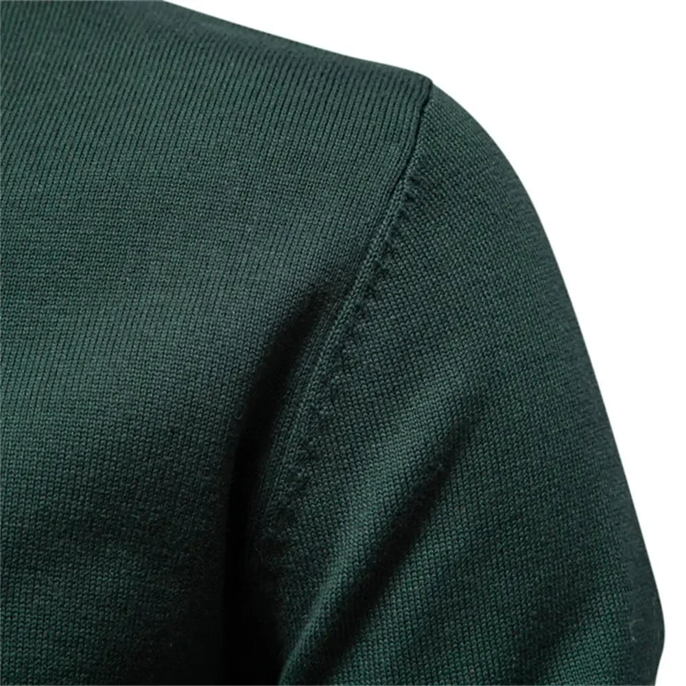 AIOPESON Men's Quarter Zip Cotton Pullover Sweaters - ShopHub