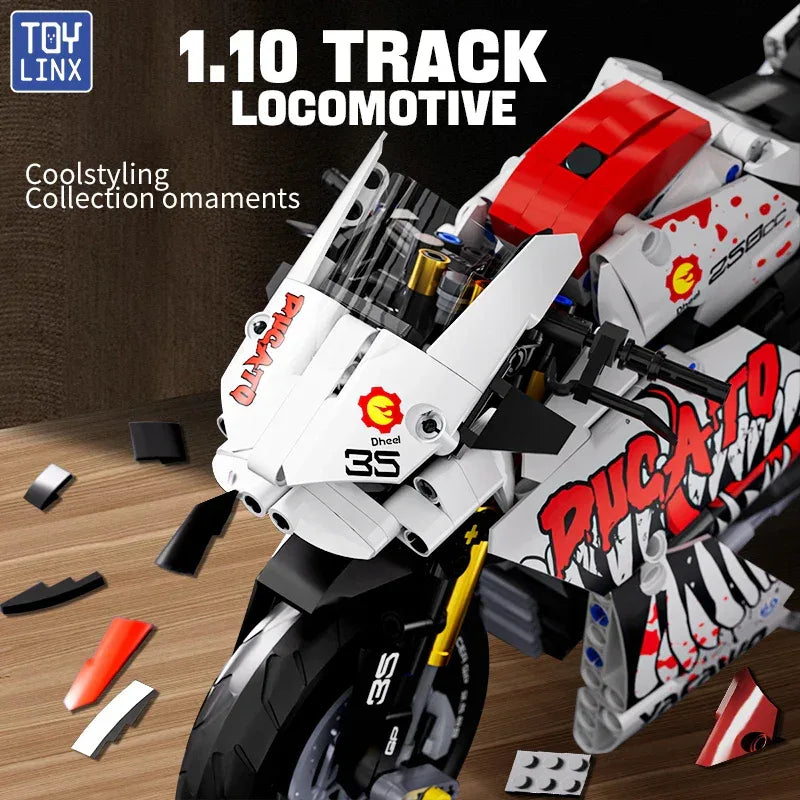 TOYLINX 883PCS Motorbike Building Model! - ShopHub
