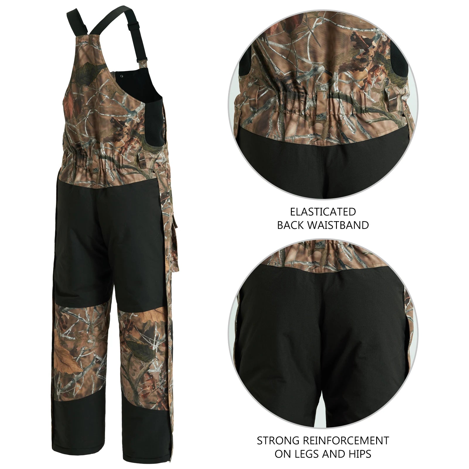 BASSDASH Men’s Insulated Waterproof Hunting & Fishing Bibs ShopHub