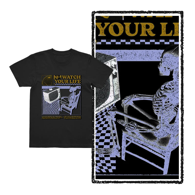 COOLMIND U0005 Funny Skull Graphic Cotton Tee