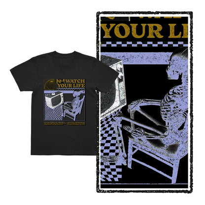 COOLMIND U0005 Funny Skull Graphic Cotton Tee