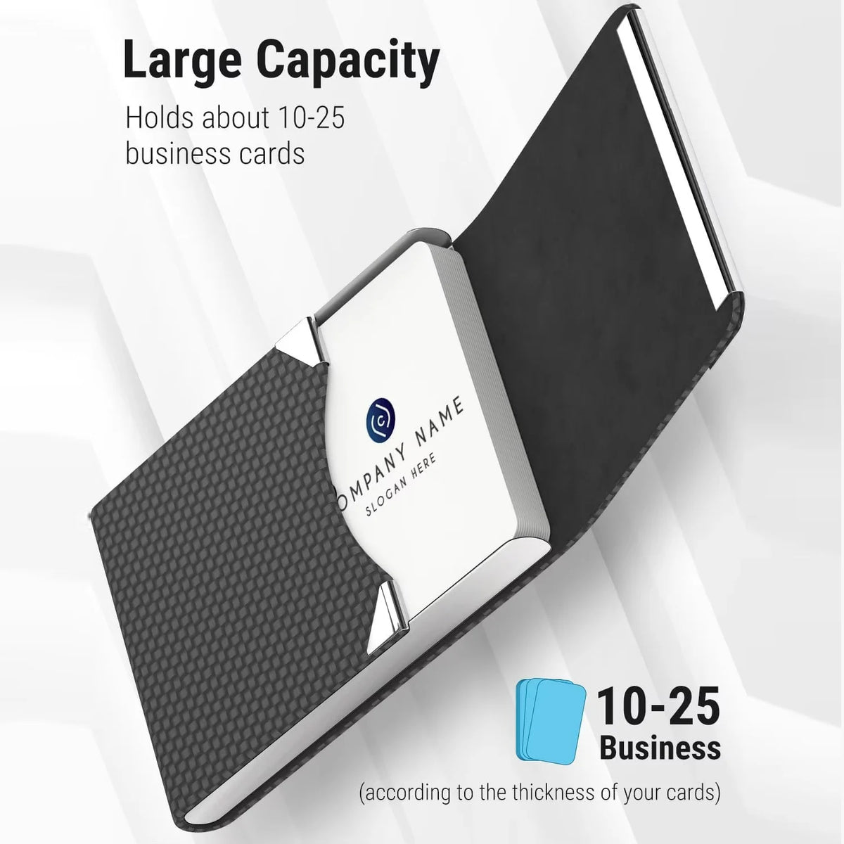 RFID Business Credit Card Holders Luxury Leather Men Wallets Metal Bank Cardholder Case Storage Visit Purses Minimalist Wallet
