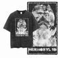 G57 Exclusive 100% Cotton Cool Creative Graphic Men T-shirt | Acid Washed Streetwear Big Size Vintage O-neck Men's Tee Tshirt