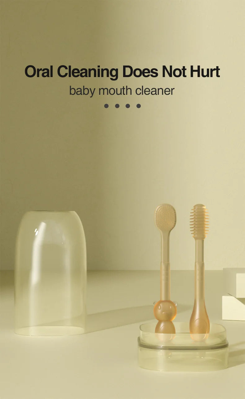 Dr.Isla 3-In-1 Baby Silicone Tongue Brush
