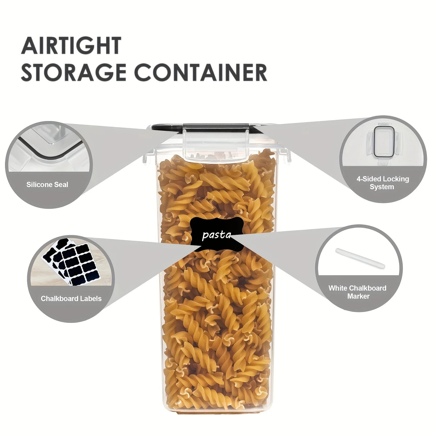 12PCS BPA-Free Airtight Food Containers with Lids