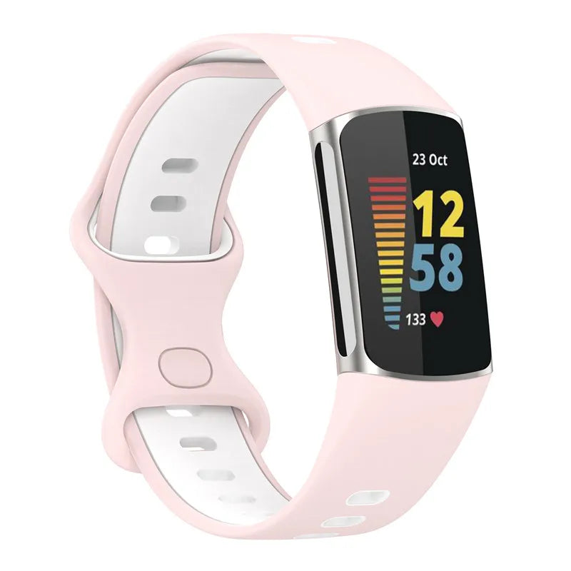 Rubber Sport Strap for the Fitbit Charge 5/6 Series (available in 21 colours) Habicare