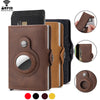 Airtag Wallet Rfid Credit Card Holder Luxury Men Women Bank Cardholder Case Wallet Money Bag Purse For Apple Air Tag Tracker