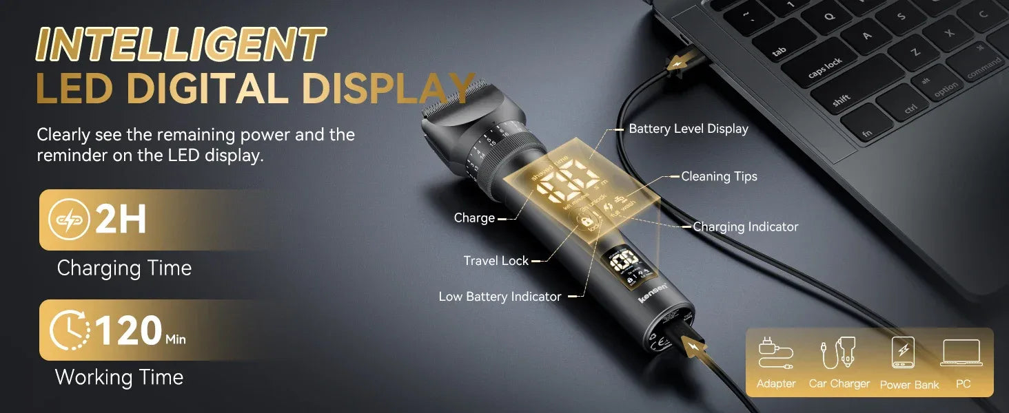 Kensen S29 2 in 1 Hair Trimmer - ShopHub