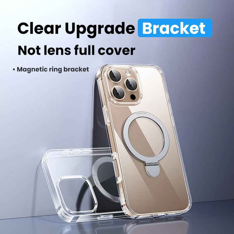 UGREEN Magnetic Case for iPhone 17, 16, 15, 14, 13, Pro Max Cases Clear with stand