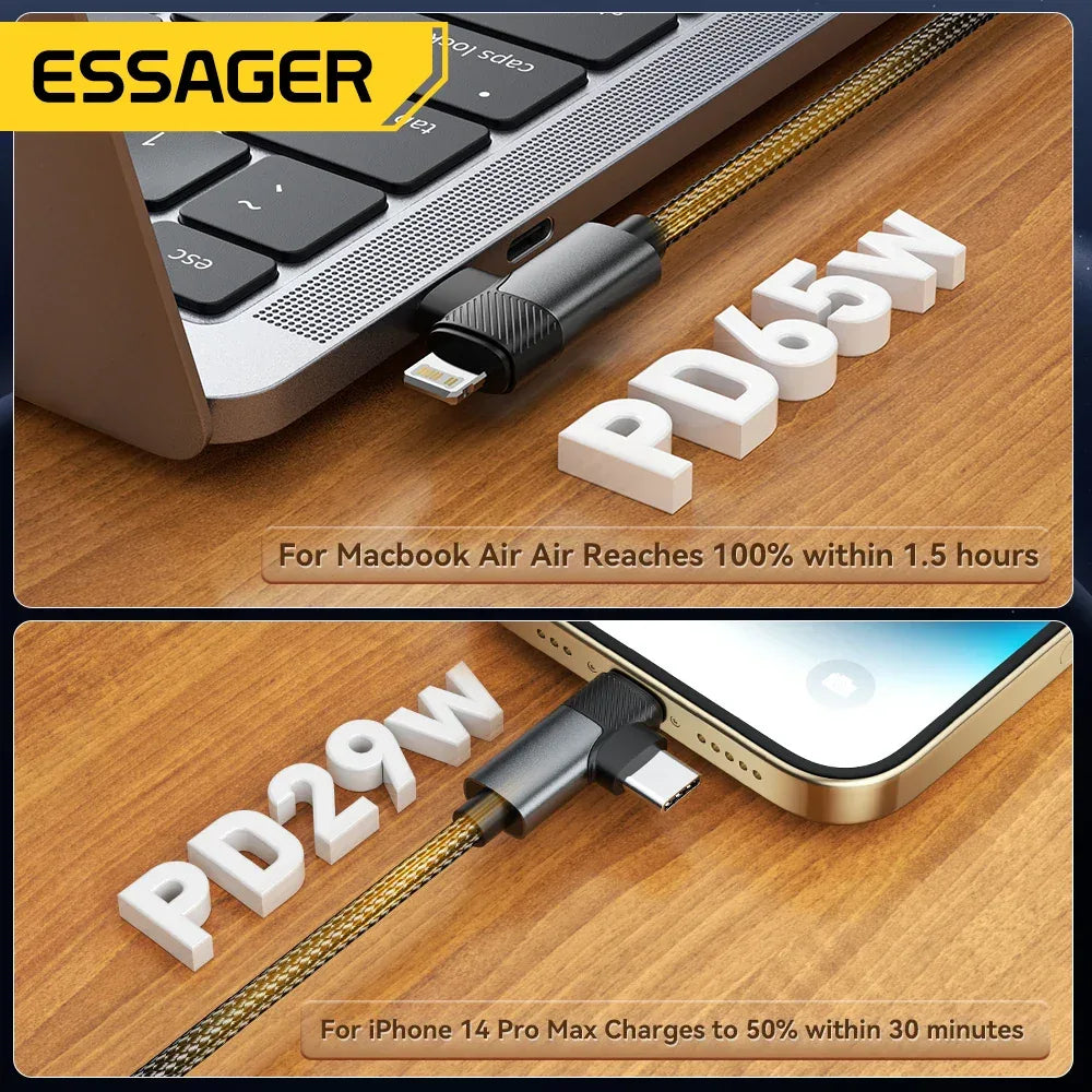 Essager 2 in 1 USB Type C Cable - ShopHub