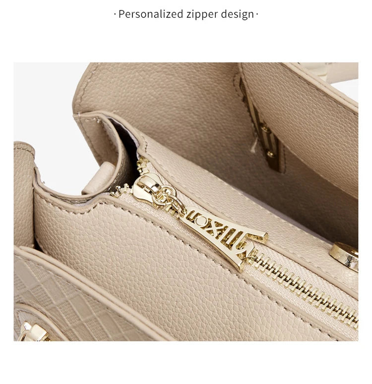 FOXER Luxury Genuine Leather Women's Shoulder Bag