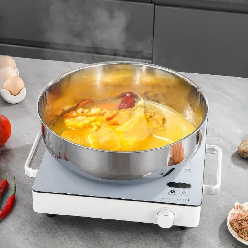 Large Stainless Steel Mixing Bowls - Rust Resistant Kitchen Utensils for Dough, Pasta, Vegetables, and Soups