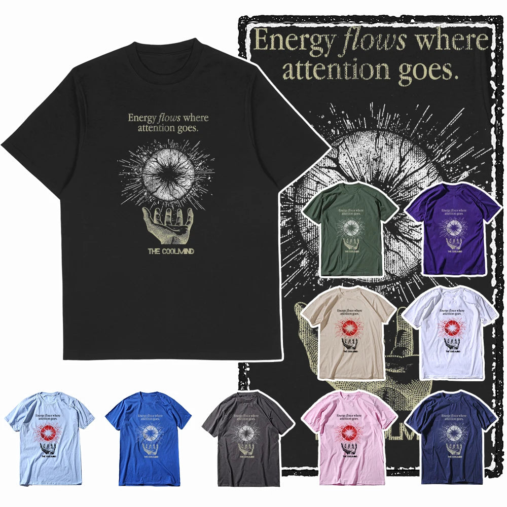 COOLMIND Cosmic Focus Graphic Cotton T-Shirt | Streetwear