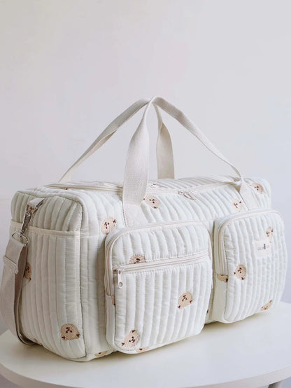 Tiny Trails Embroidered Nappy Tote Bag
