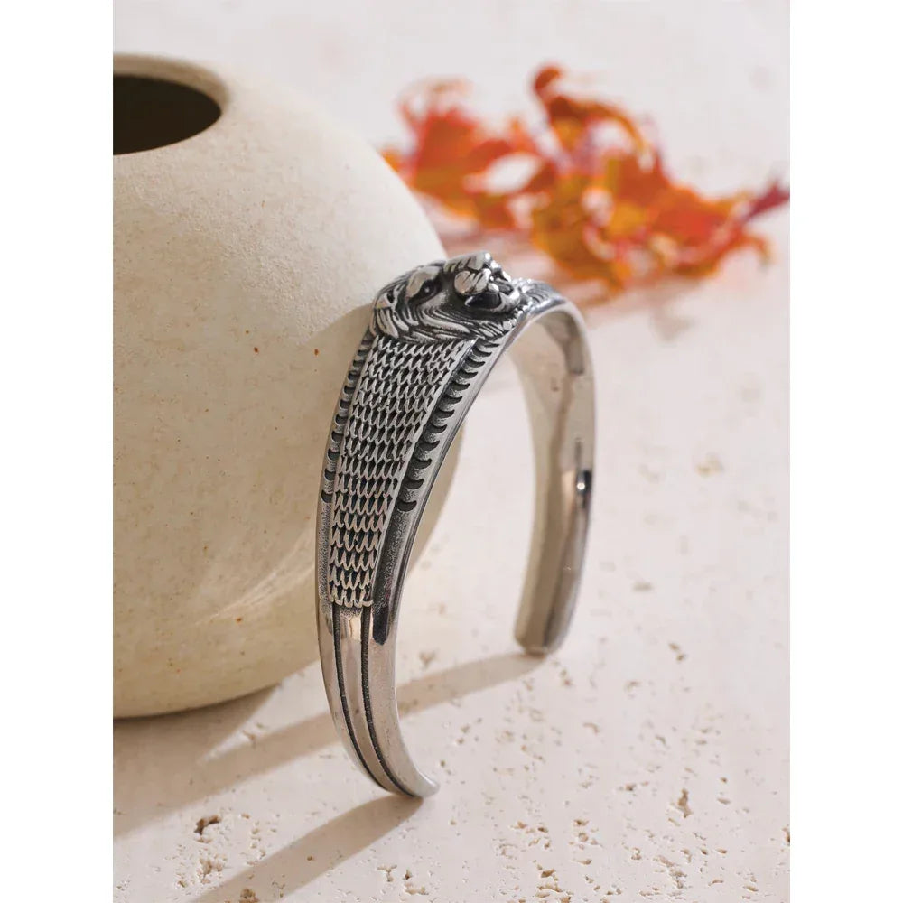 67mm Men's Jewelry Open Vintage Bracelet Bangle - ShopHub