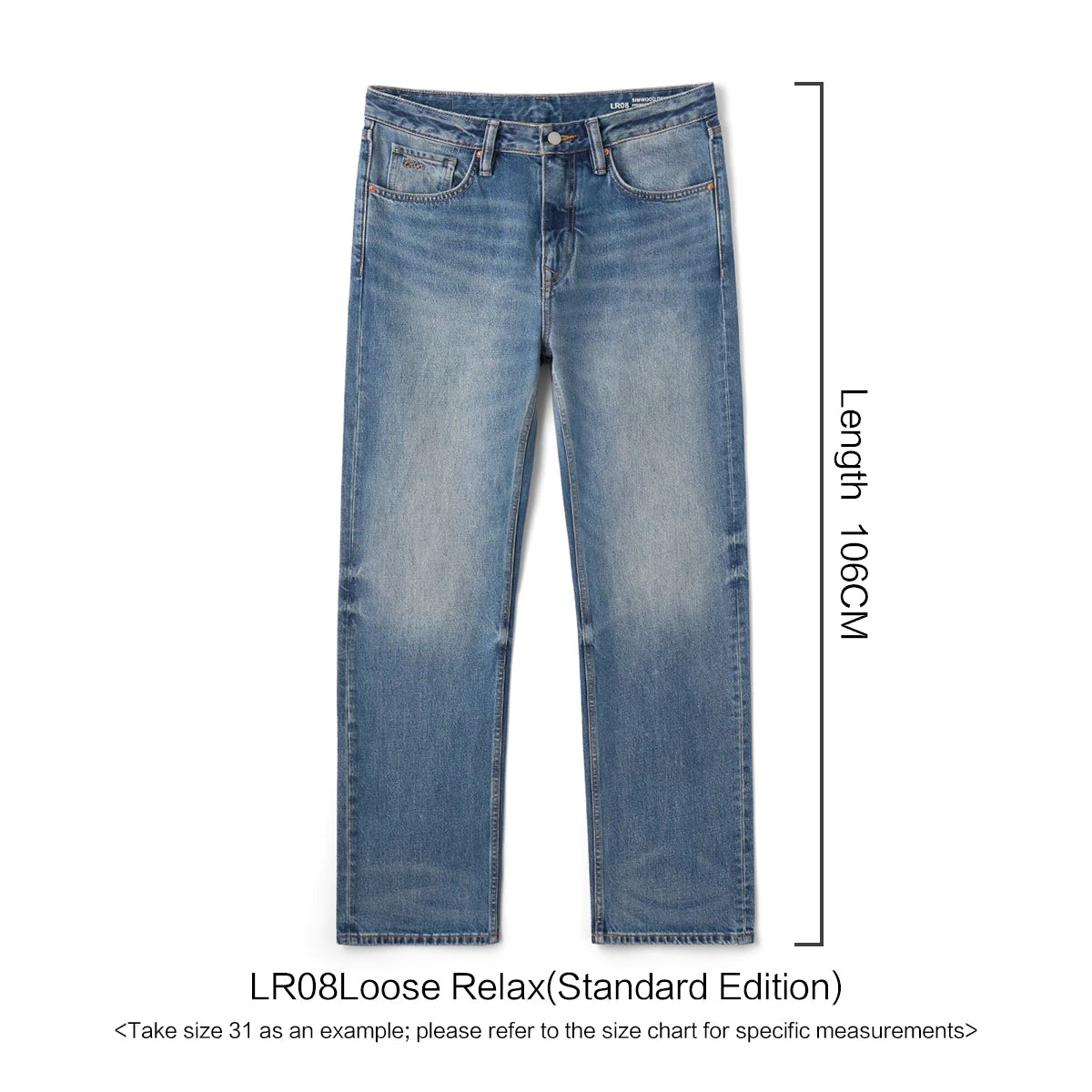 SIMWOOD 2026 Autumn New Loose Relax 13.5oz Heavyweight Washed Vintage Jeans Men Denim Pants Retro  Streetwear