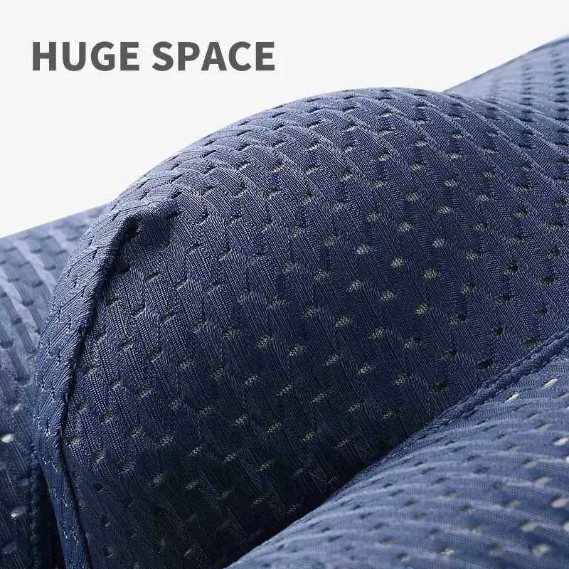 MiiOW Mesh Breathable Men Boxers Underwear Sexy Ice Silk Men's Panties Mens Underpants Plus Size Man Boxer Briefs L-4XL Trunks