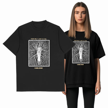COOLMIND Unisex Vintage-Style Graphic Cotton T-Shirt