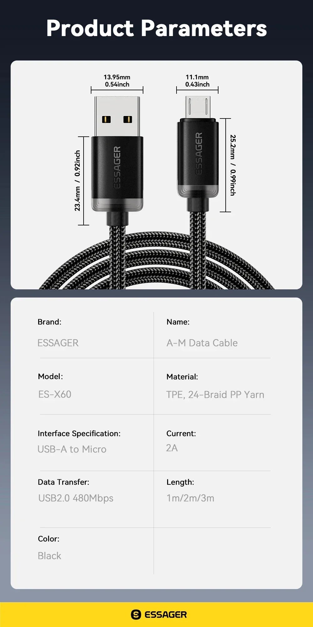 Essager Micro USB Cable - ShopHub