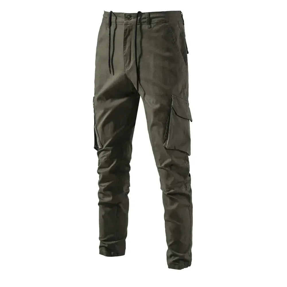 AIOPESON 100% Cotton Men's Cargo Trousers - ShopHub