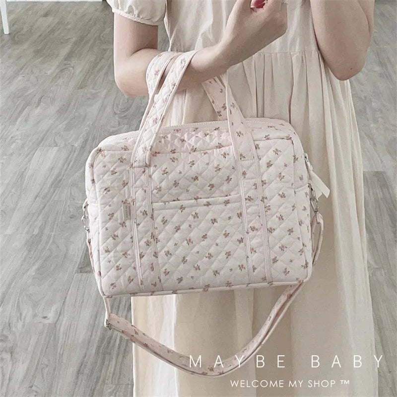 Large Capacity Floral Maternity Bag