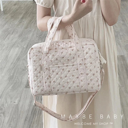 Large Capacity Floral Maternity Bag