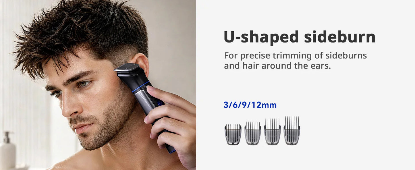 Kensen S38 Electric Hair Trimmer for Men 6 in 1 Body Hair Shaver