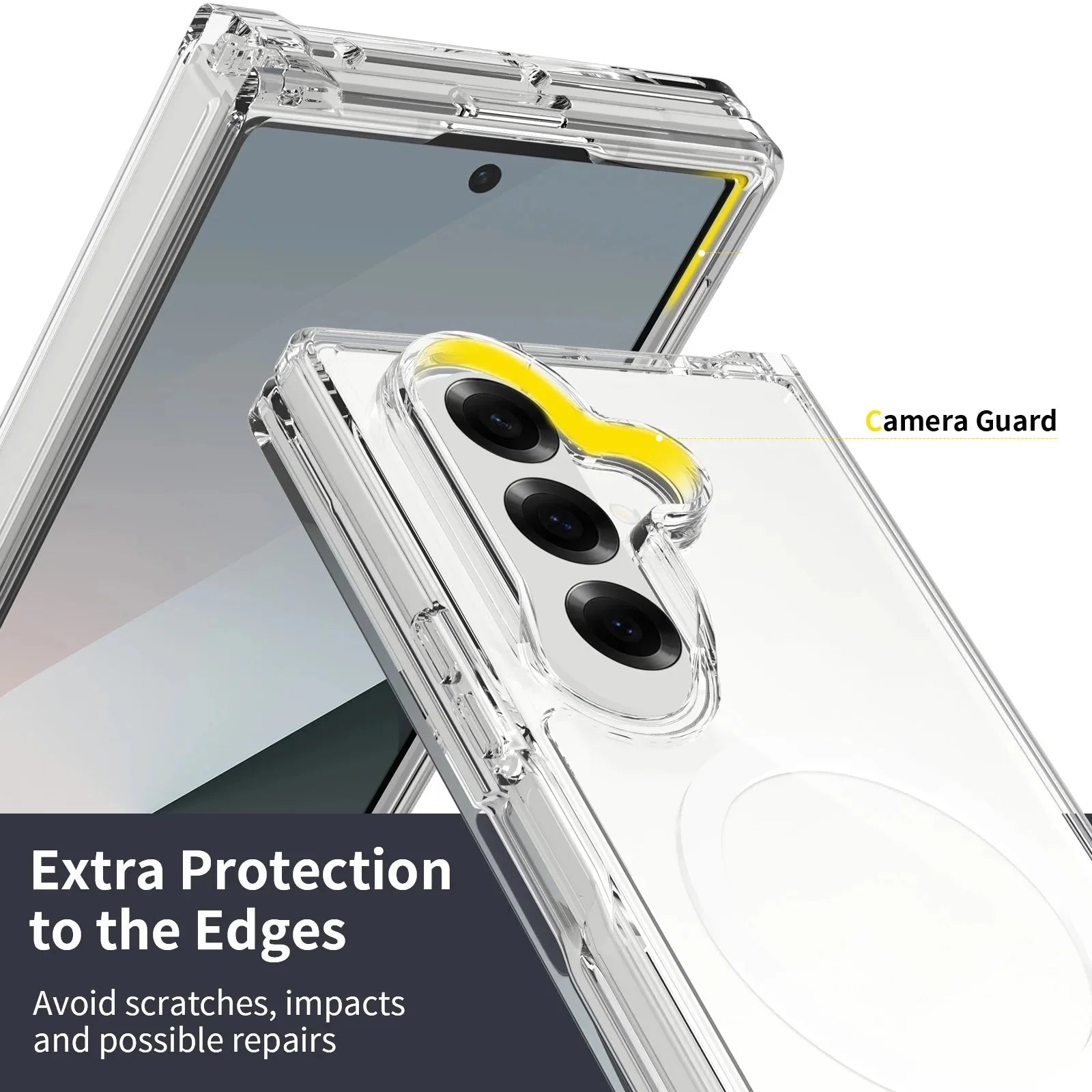 Transparent Phone Case for the Samsung Galaxy Z Fold7 Habicare