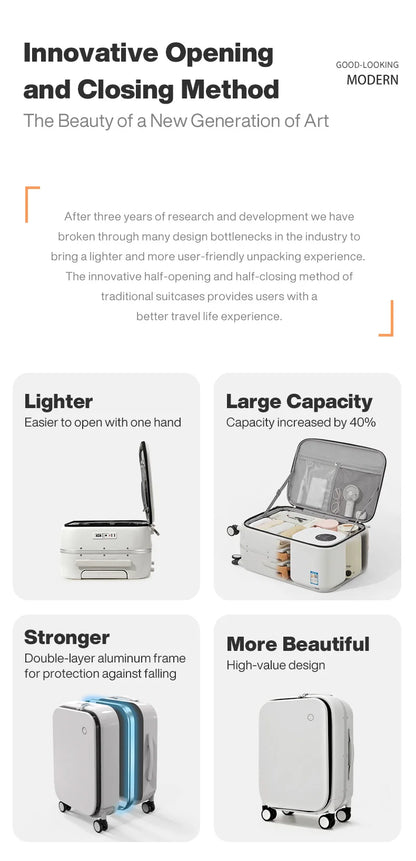 Mixi Premium Polycarbonate Rolling Suitcase