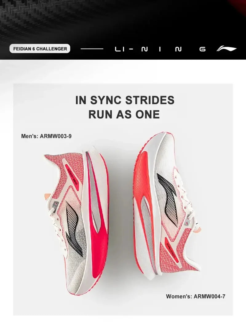 Li-Ning Women's FEIDIAN 6 CHALLENGER Running Shoes - ShopHub