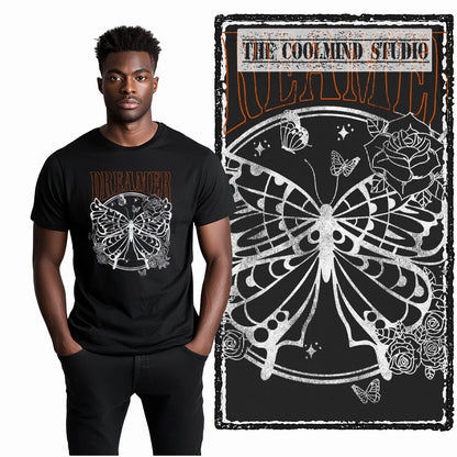 COOLMIND X0114 Winged Whimsy Butterfly Cotton Tee