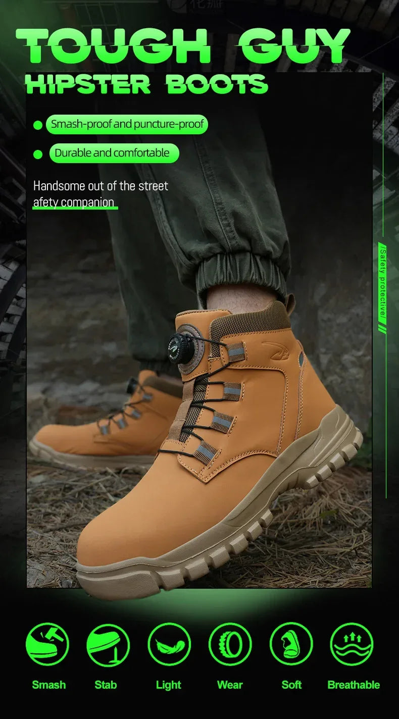 Kankeirr Men's Steel Toe Safety Boots - ShopHub