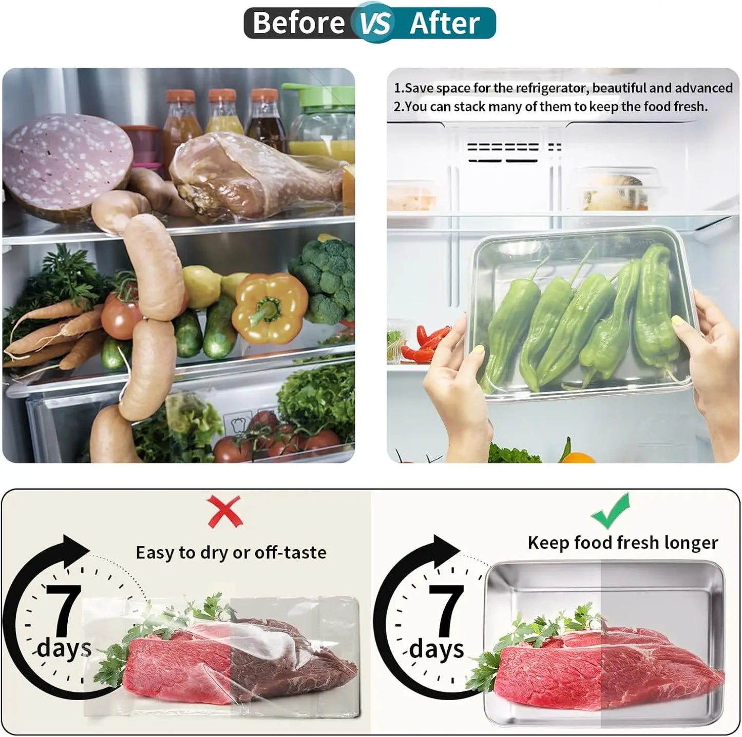 Stainless Steel Food Storage Container with Lid
