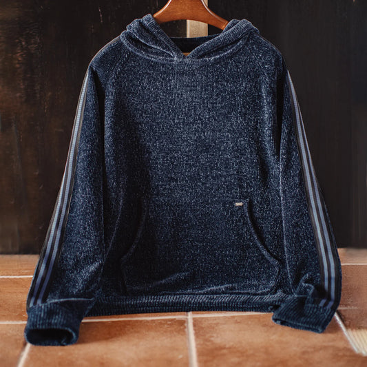 MADEN Navy Chenille Pullover Hoodie