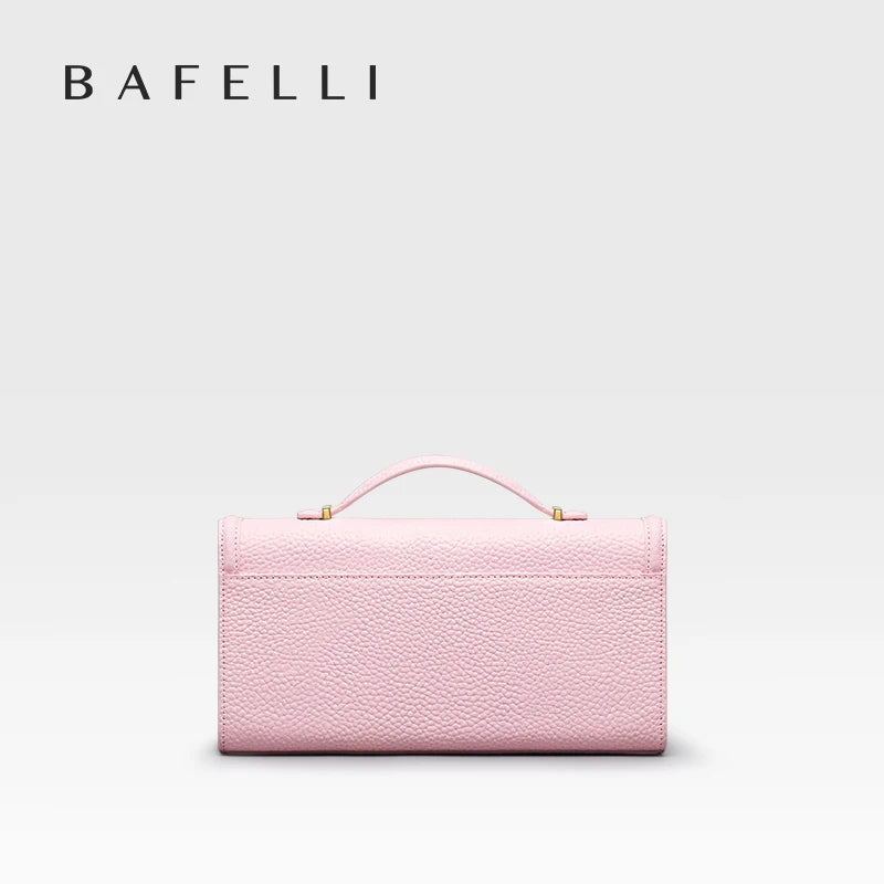 BAFELLI 2026 NEW WOMEN'S HANDBAG LEATHER WALLET PARTY SHOULDER DRESS PURSE LUXURY DESIGNER BRAND FEMALE EVENING BAGS CLUTCHES