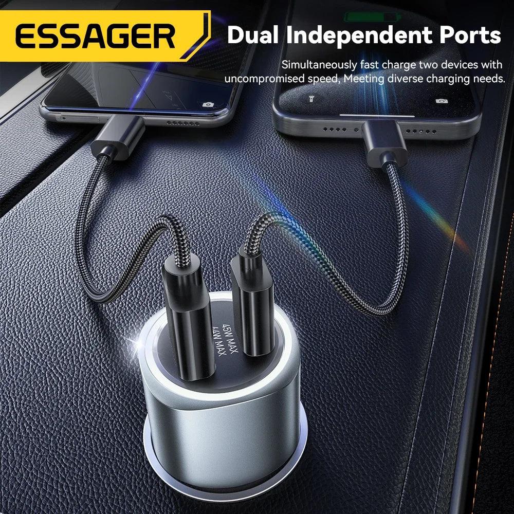 Essager USB C Car Charger - ShopHub