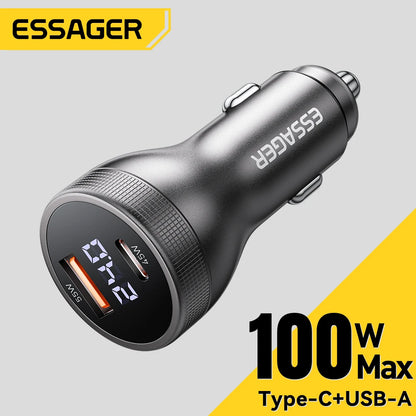 Essager 100W USB C Car Charger